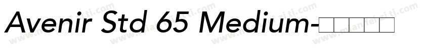 Avenir Std 65 Medium字体转换